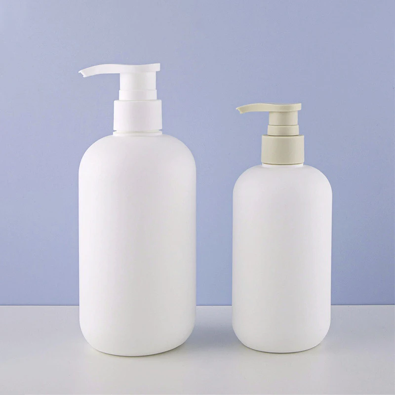 Wholesale empty luxury color HDPE plastic shampoo shower gel lotion pump bottles