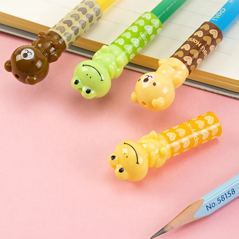 Pencil Cap Holder 4pcs Frog Extender Holder Set New Classroom Prize School Student
