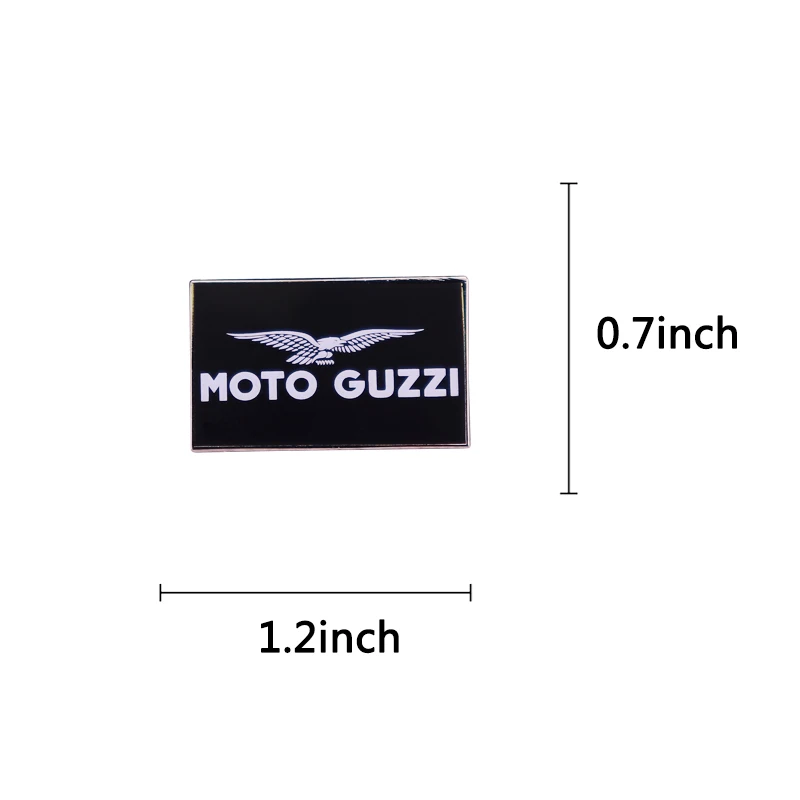 Moto Guzzi Enamel Pin Italian Motorcycle Manufacturer Logo Eagle Bike Emblem Badge Biker Brooch