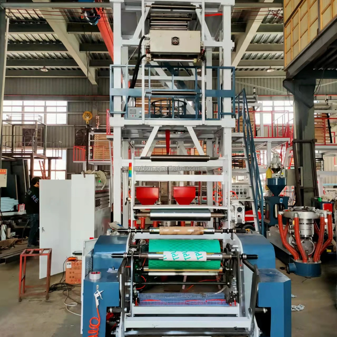 ABA 3 2 Layer HDPE LDPE Blown Film Blowing Machine