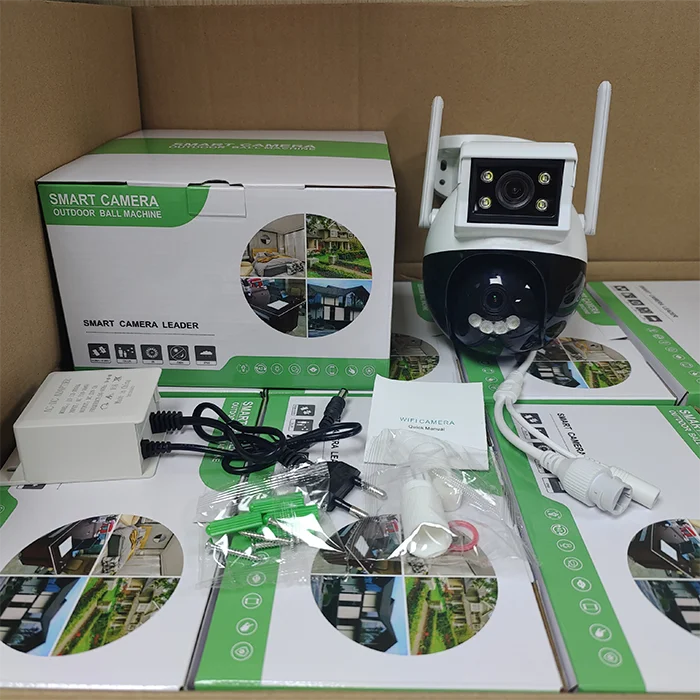 Outdoor Security Network Cam Dual Lens Camera ICSEE 6MP PTZ WIFI Camera CCTV de Seguridad