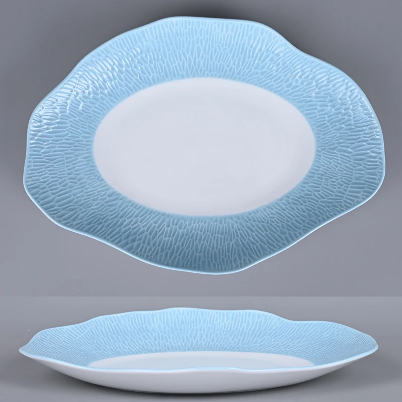 PITO New Arrival Ceramic Porcelain Stoneware Dinnerware Set Blue Japanese Style Serving Tableware Set for HoReCa  Restaurant