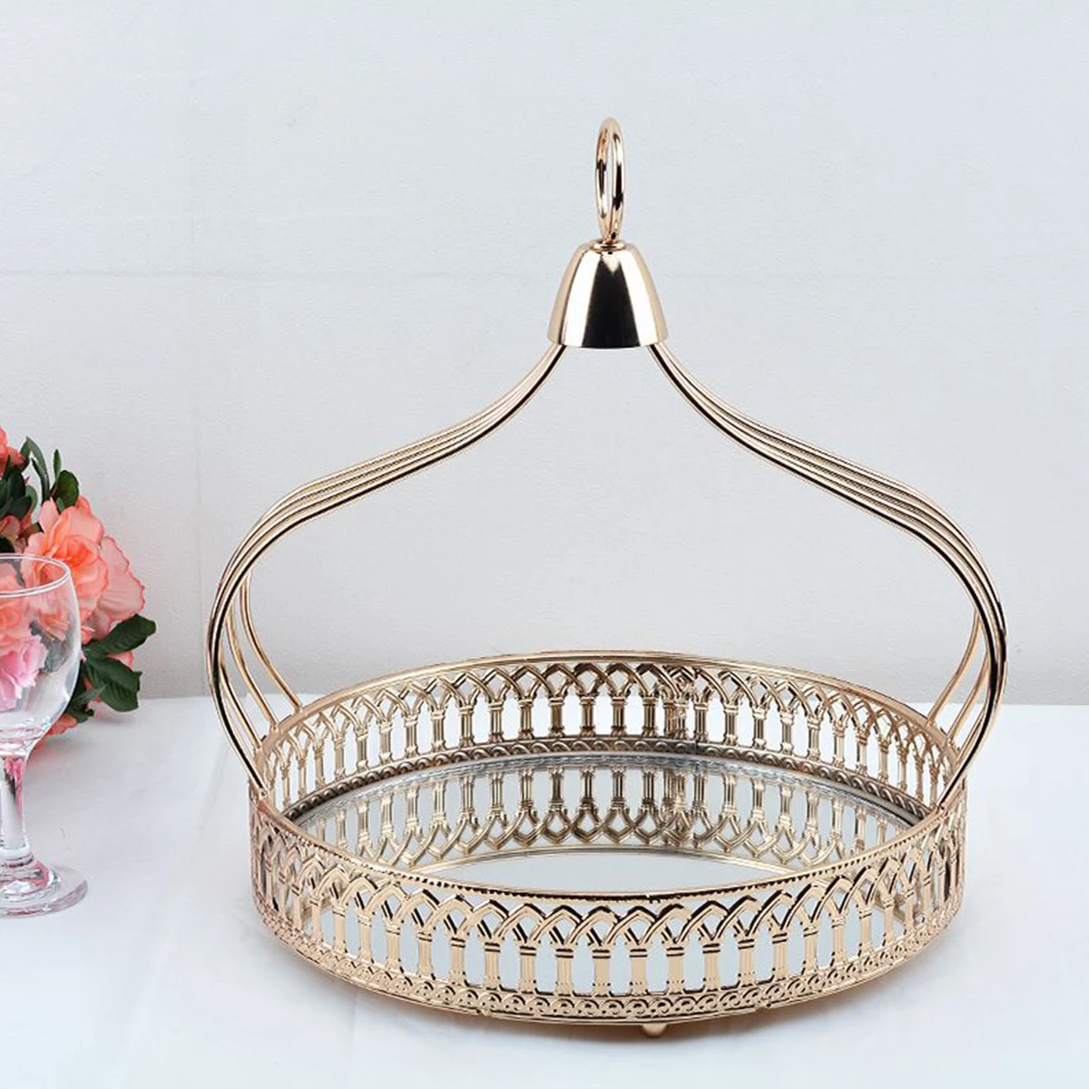 Creative European Dessert Basket Fruit Snack Plate Afternoon Tea Cake Display Rack Table Christmas Graduation New Year