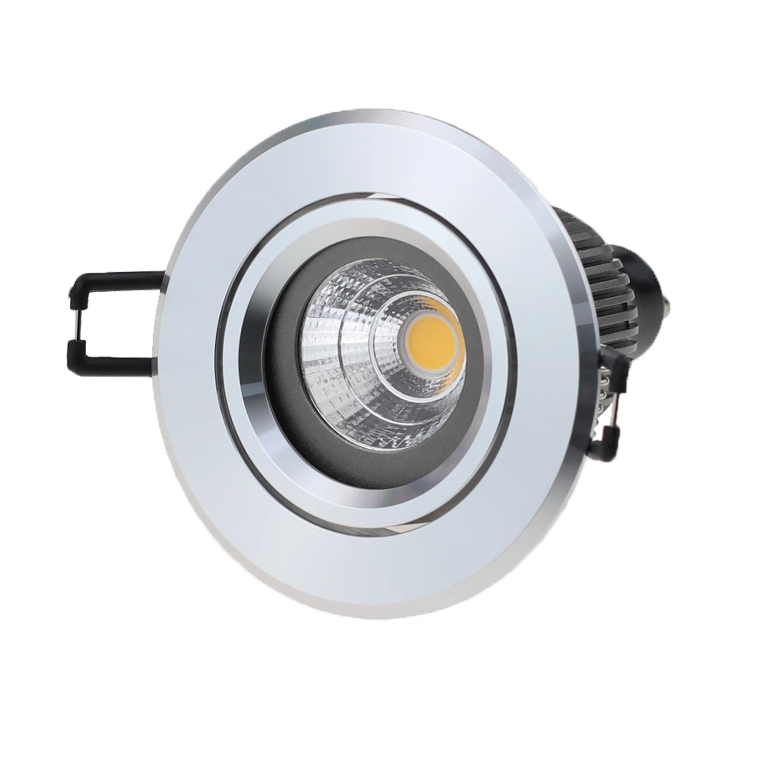 
Round Led Trimless Downlight Aluminum GU10 Led Bulb Housing For LED Ceiling Light Trim 