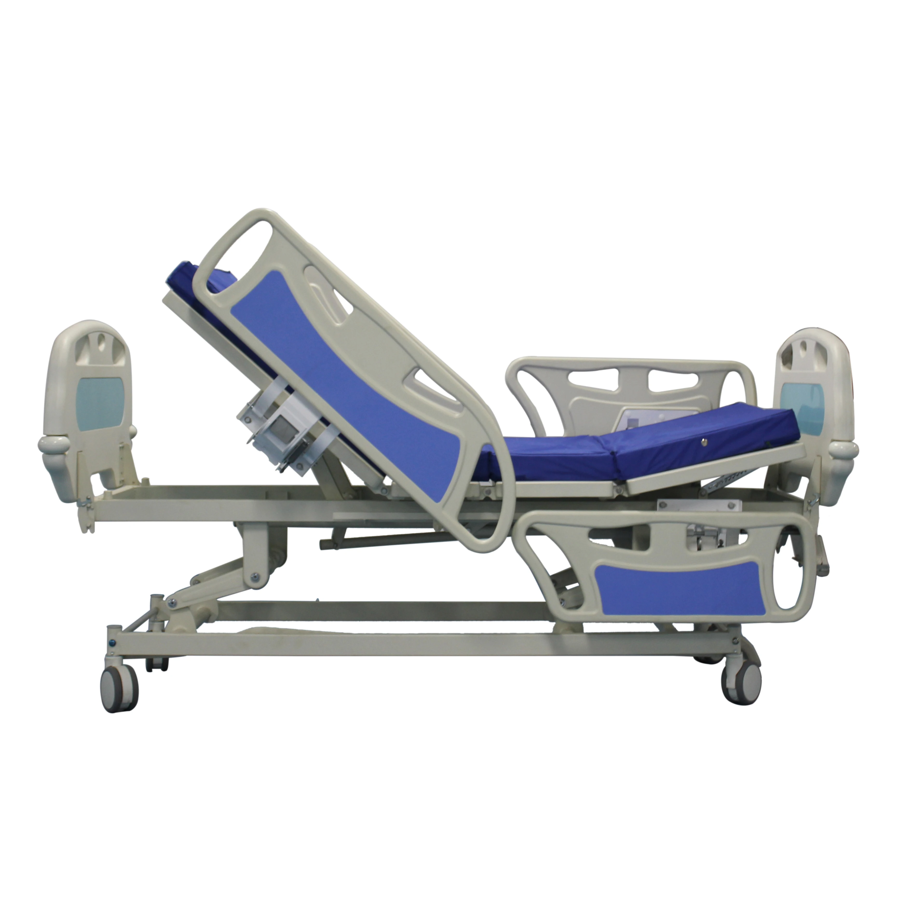 Three Functions Foldable Clinic Furniture Medical Nursing Bed Patient Adjustable Hospital Bed