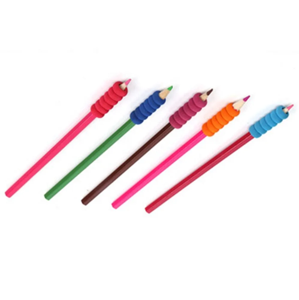  High Quality Various Colorful Custom Silicone Pencil Grips Kids Handwriting