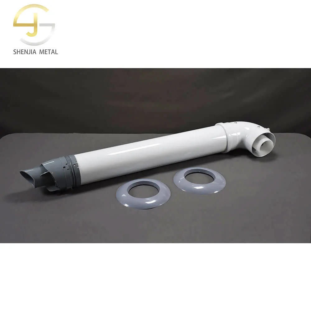 Balanced chimney flue aluminum PP condensing coaxial extension tube 60/100mm condensing extension flue