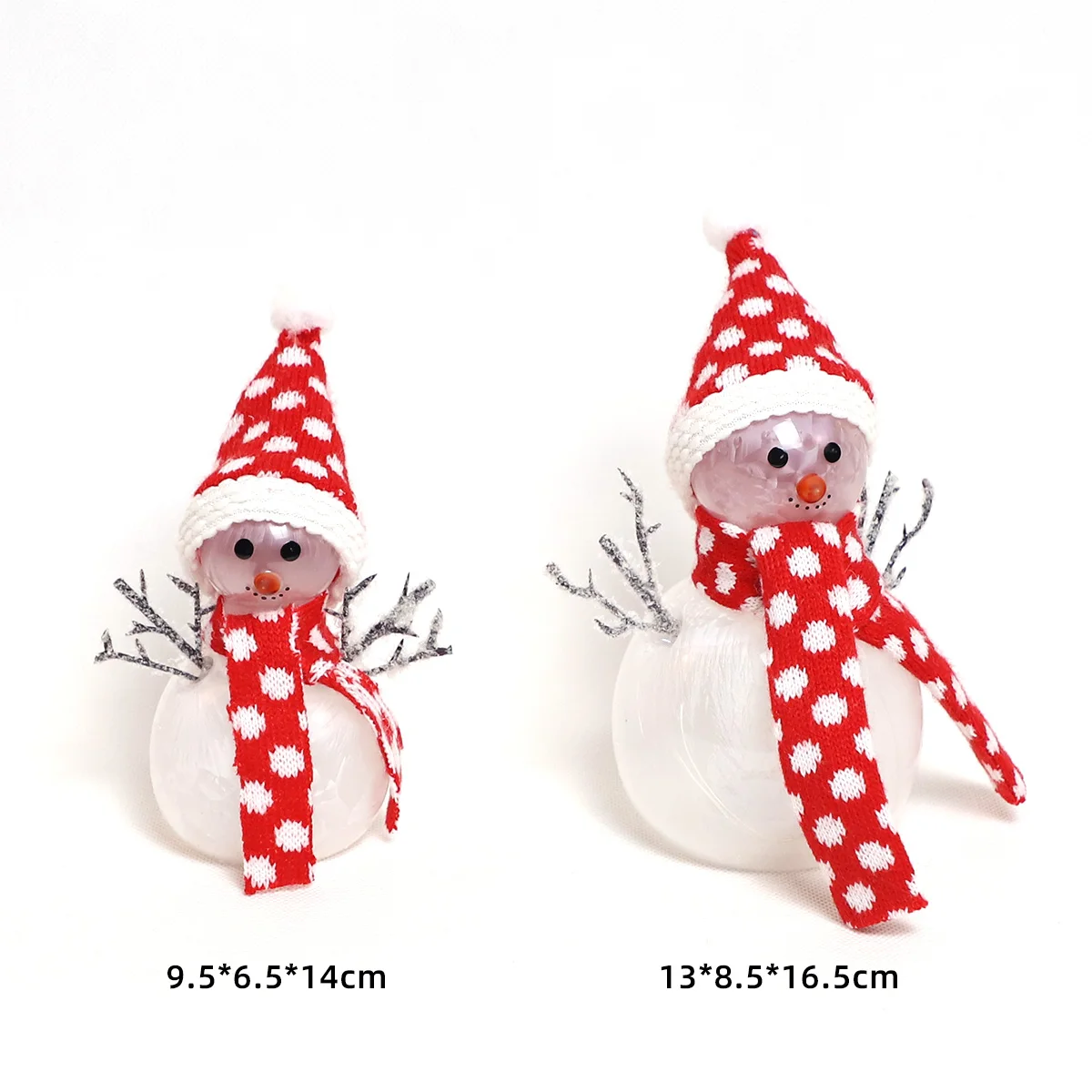 Xmas bedroom home hand blown clear glass snowman craft christmas decorations ornament