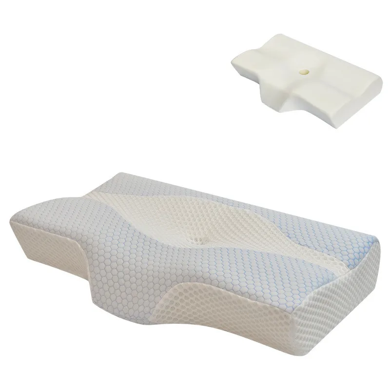 Cervical Memory Foam Neck Pillow for Sleeping Ergonomic Orthopedic Sleeping Pillow for Side Back & Stomach Sleeper
