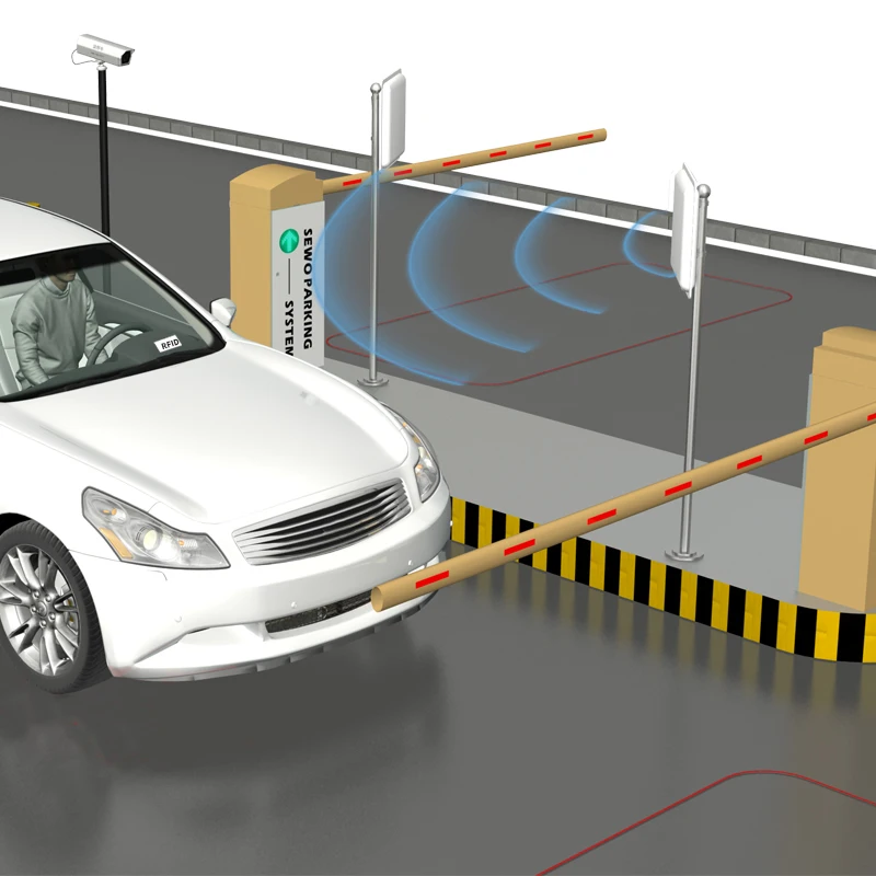 SEWO Smart Parking System Parking Lots Entrance Exit Card Tags Management Long Range UHF RFID Reader