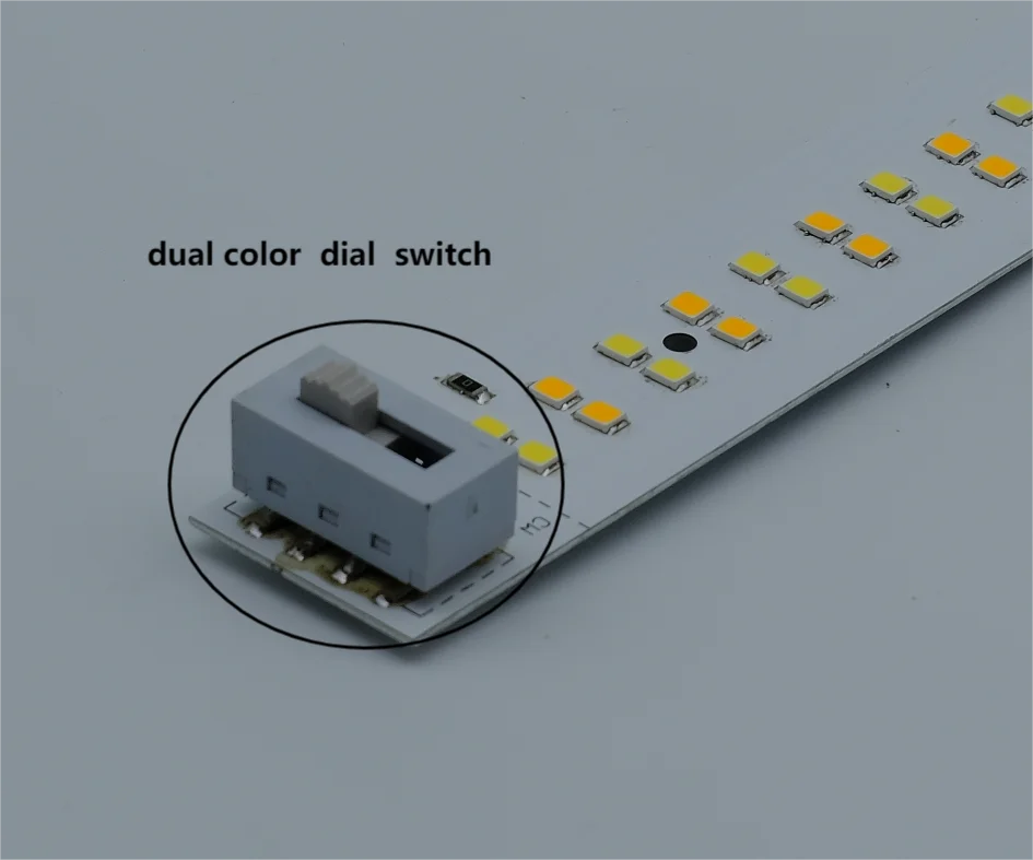 Dual Color LED Light Source Board SMD2835 warm white 2600-7000K led aluminum PcB light bar led module for linear light
