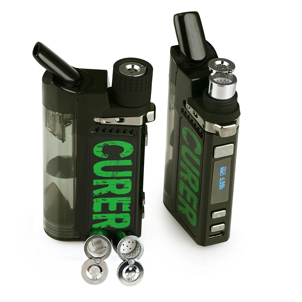 
Curer kit Dry herb vaporizer wax vape pen with mini water bong 
