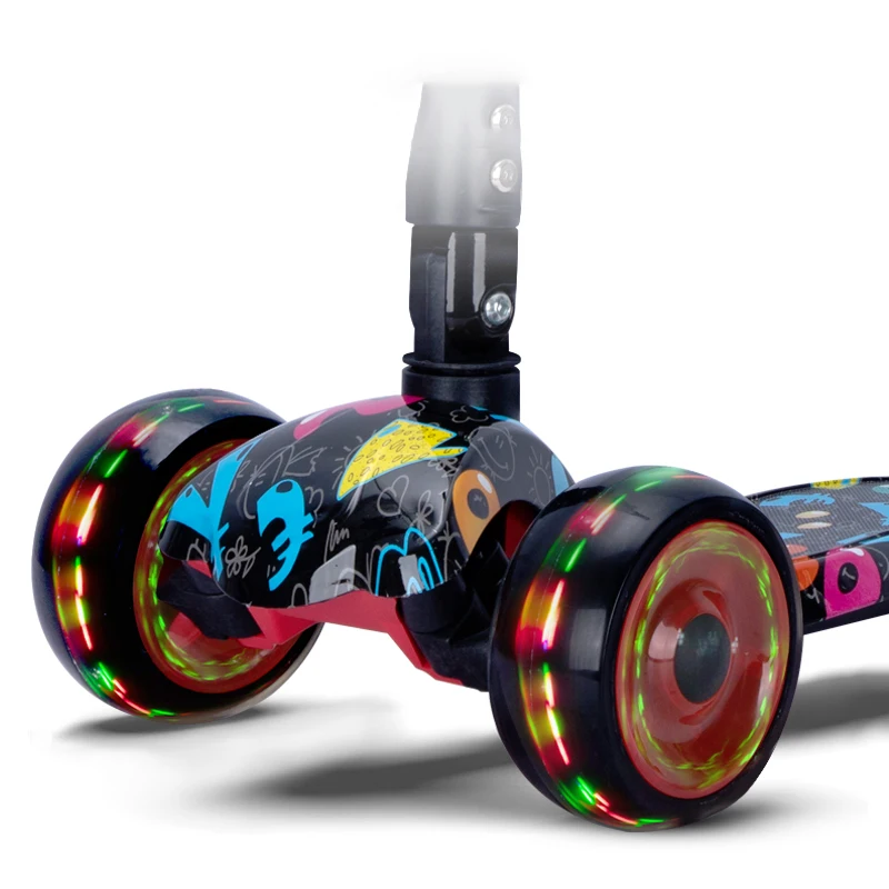 Kids Scooter for Kids Ages 3-12. Light & Sturdy 3 Wheel Adjustable Height for Toddler Boys & Girls. LightUp LED Wheels