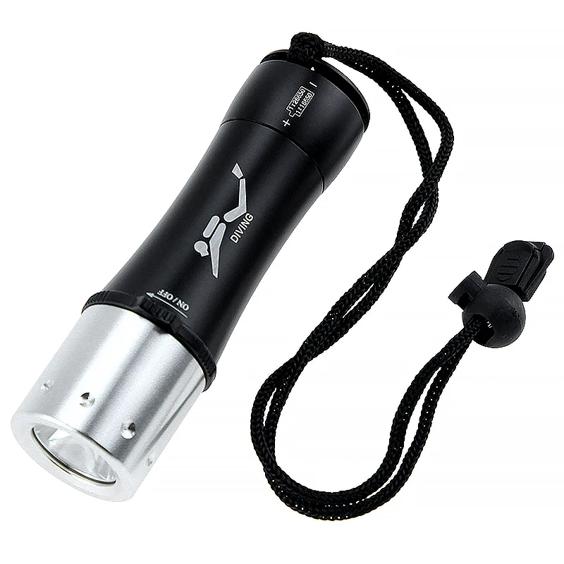 Powerful IPX8 Waterproof Aluminum Alloy Submersible Flashlight for Diving