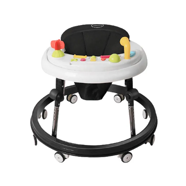 Safety active center sitting or walking rollator baby walker with wheels and seat