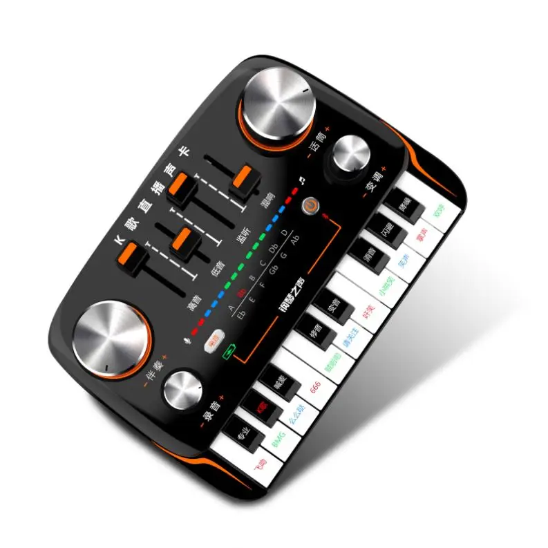 Домашняя запись видео звуковая карта usb звуковой инструмент DJ-микшер с микрофоном музыкальный