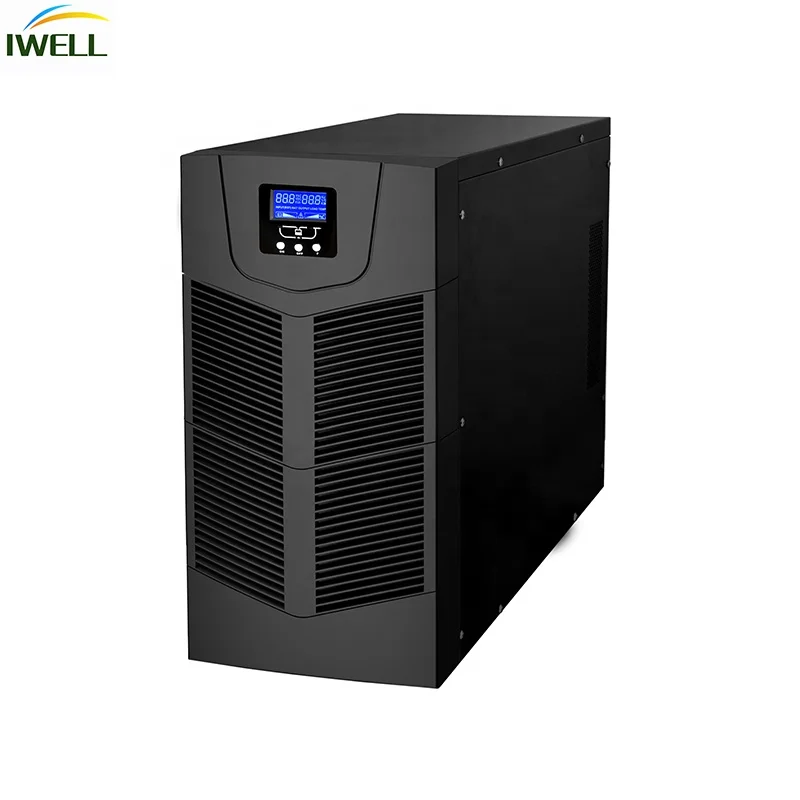 Online UPS 10kva with Batteries Long Backup Time Three Phase 220v Low Frequency with 1 Year Warranty High Quality
