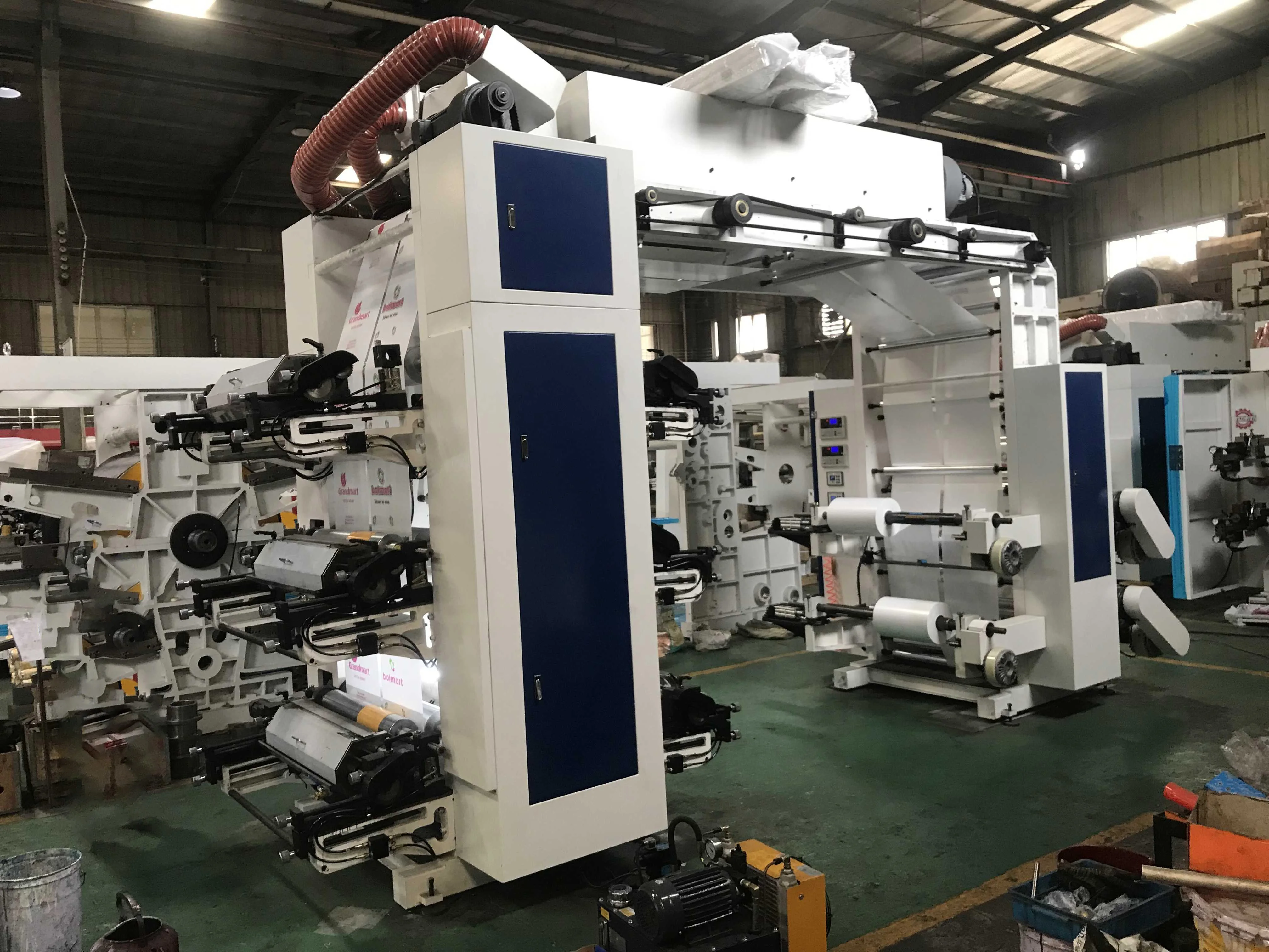 high speed PE film paper  nonwoven 6 color flexo printing machine