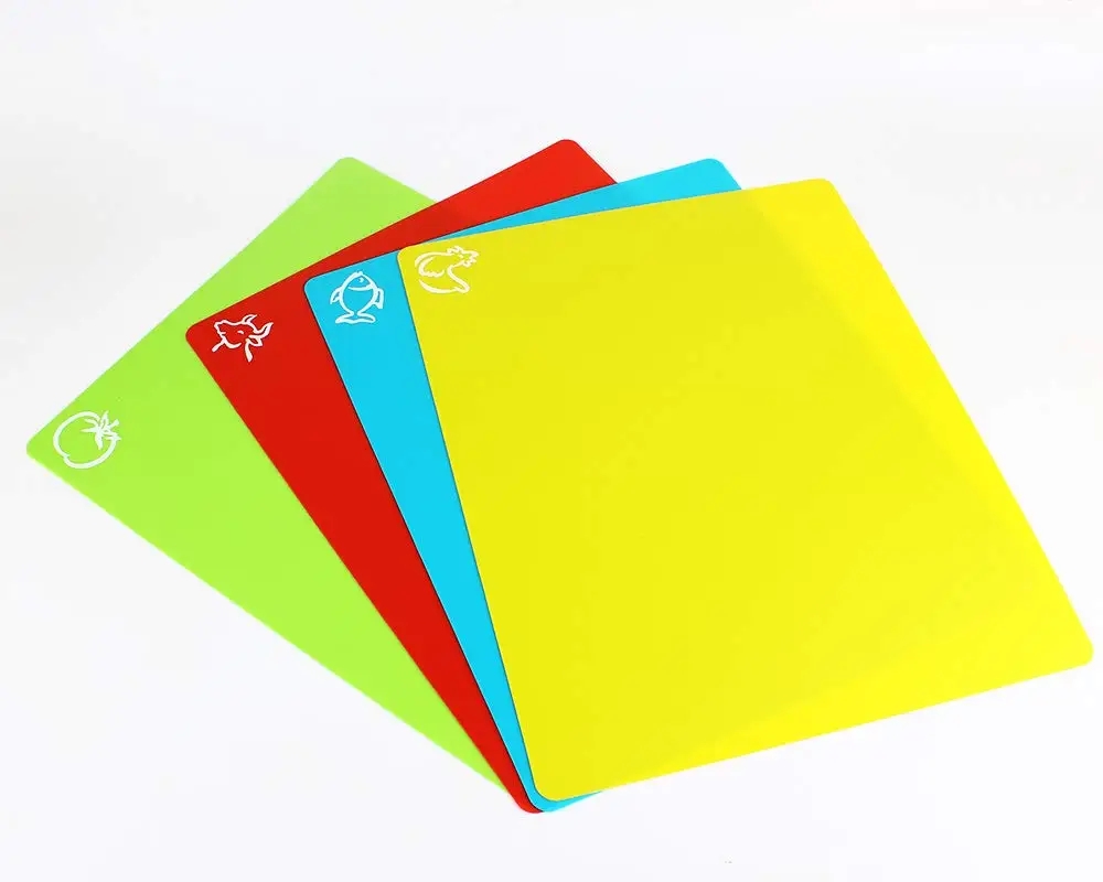 Set of 4 pcs Cut and Slice Flexible Cutting Boards