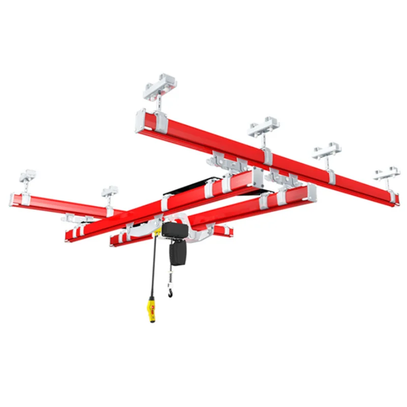 Customized KBK 3t Light-Weight Overhead Crane with 25m Lifting Height Engine Motor and Gear Core Components for Workshops