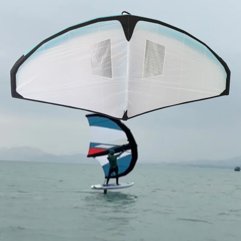 OEM Customized High Quality Carbon Fiber Hydrofoil Inflatable PVC Surfboard Three-Piece Wing Foil Set Oxford Fabric Surfing