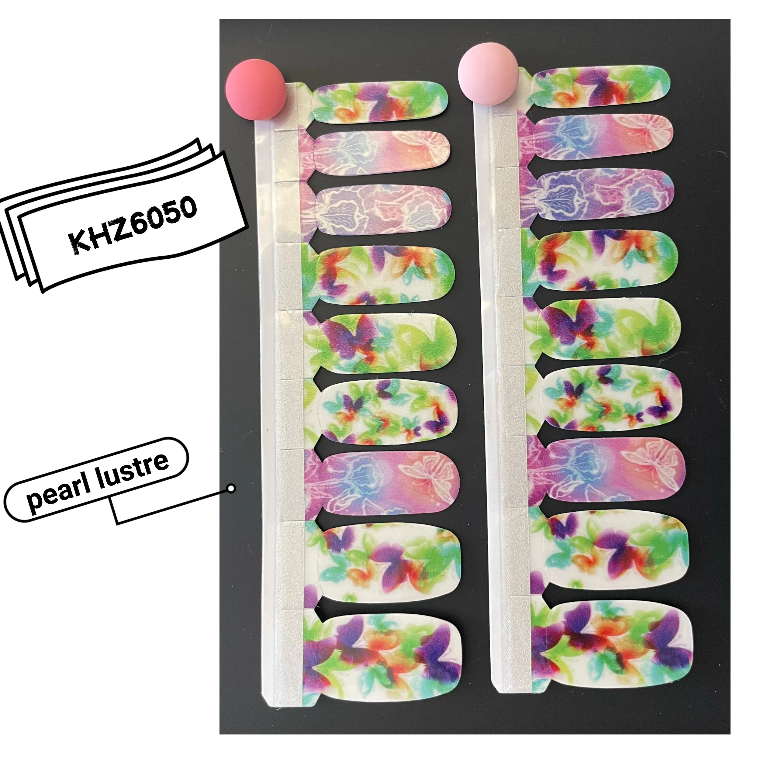 Salon and Home DIY 3D Flowers Nail Slider Decals Nail Art Accessories Lace Design Black White Butterfly Stickers For Nails