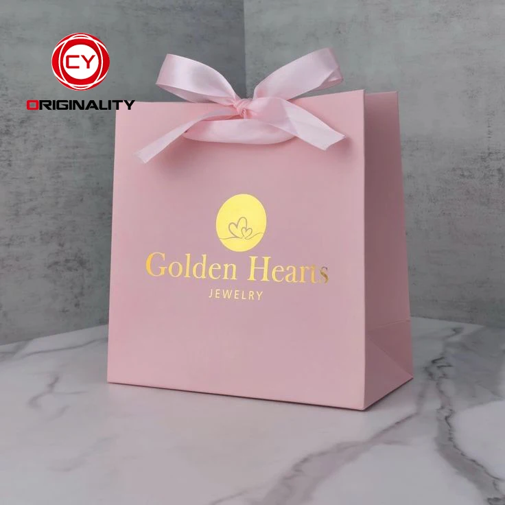 Kraft Taille 5 Luxury Shopping Carrier Jewelry Paper Bag Moq Low