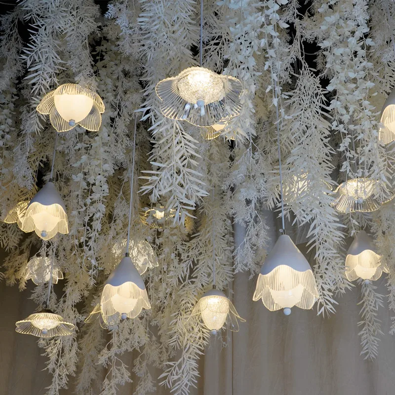 Wedding decoration ceiling light wedding pendent light flower hanging light