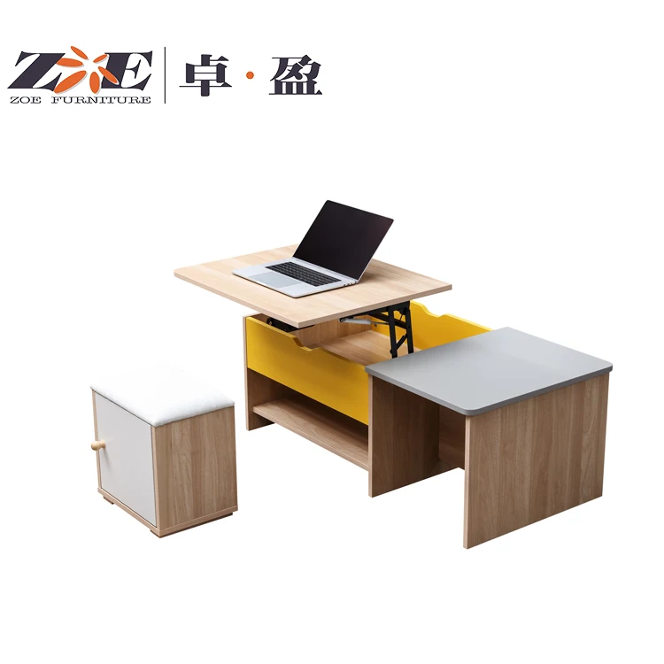 Modern living room furniture home use coffee table with stools
