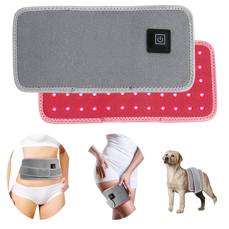 Flexible Wearable Red Light Therapy Wrapped Red 660nm 850nm Near Infrared Light Wrap Therapy Pad for Body Pain Relief
