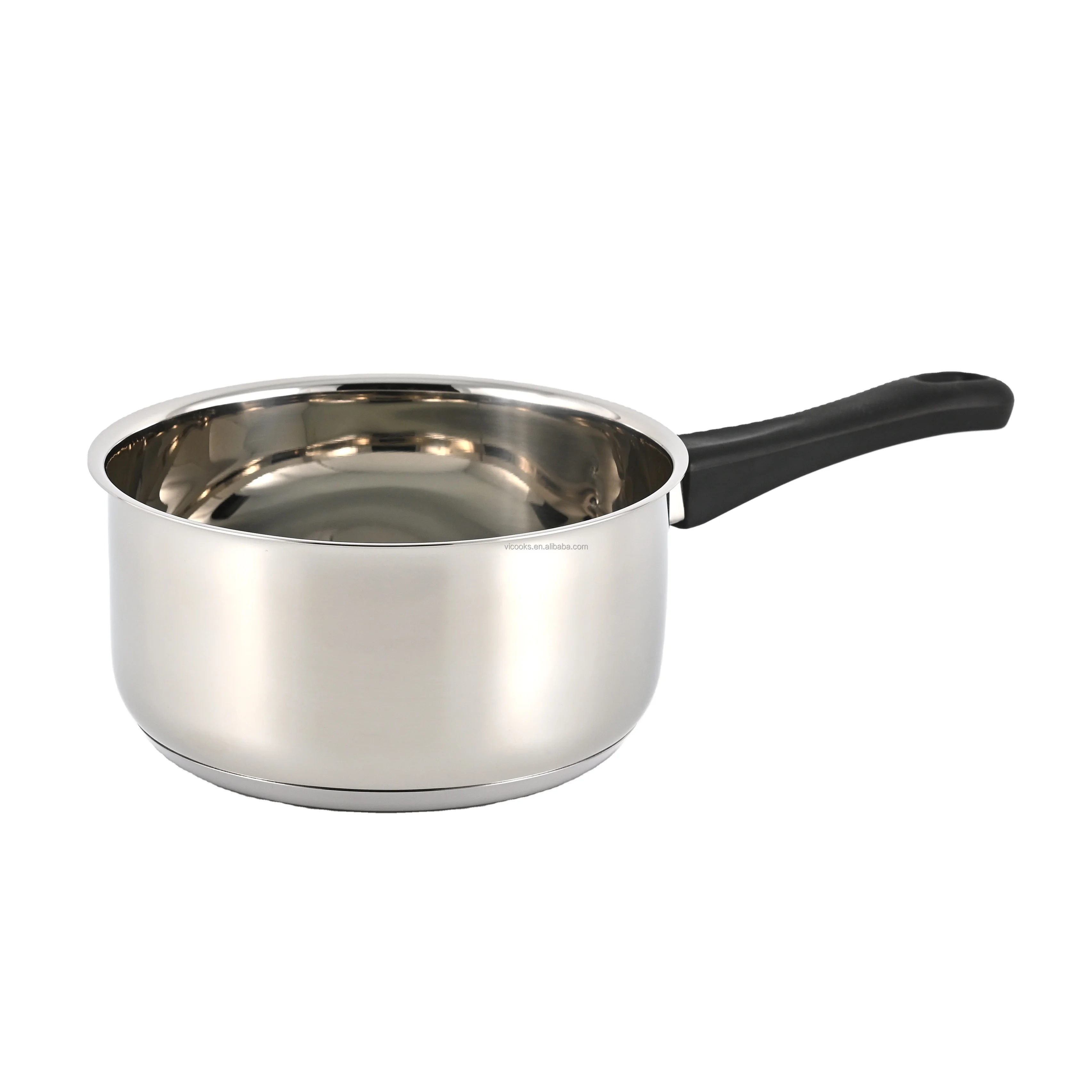 18cm Kitchen Encapsulated Bottom dishwasher safe stainless steel saucepan with bakelite handle