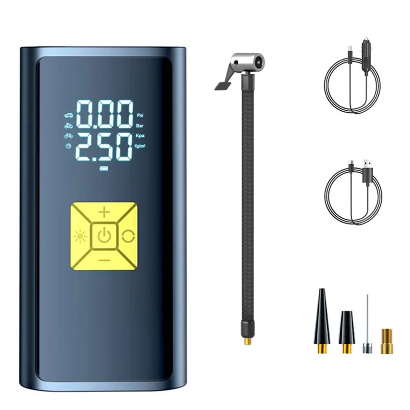 Inflate the tires Cordless Mini Car Tire Digital Inflator Air Compressor 7.4V Auto Inflatable Electric Tire Display Inflator