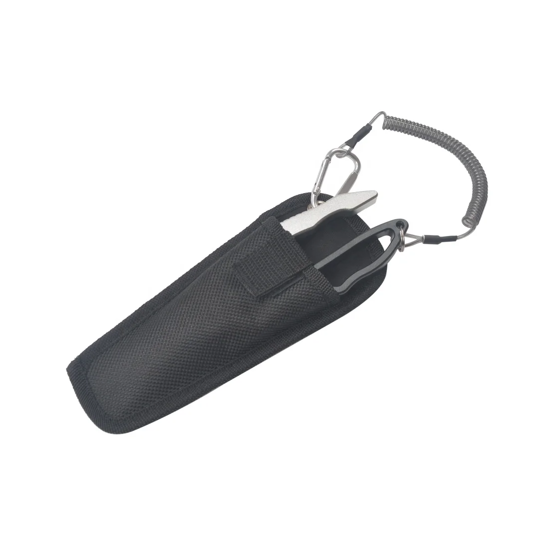 Multi Functional Aluminium Alloy Fish Pliers With Sheath Fishing Scissors Tackle Tools