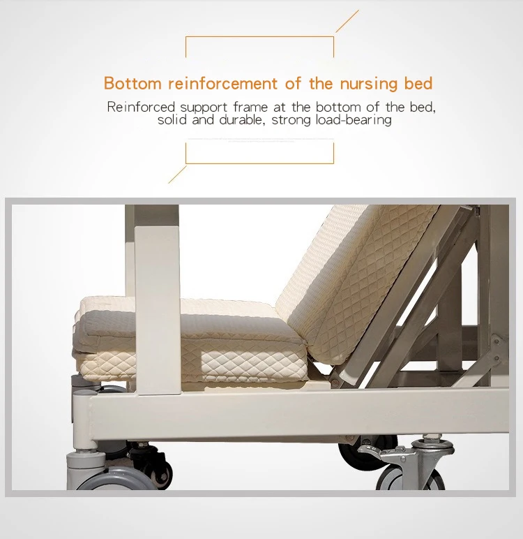 HOCHEY Medical Manual Multifunctional  Adjustable Homecare Bed With Manual Wheelchair For Patient Nursing Bed Price