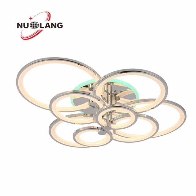 
Dimmable Color Chrome Color RGB Color Chandelier Ceiling Led 