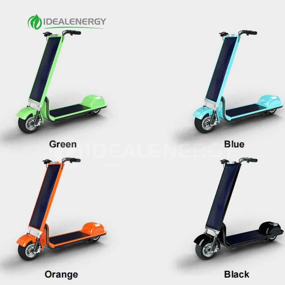 Conservation Original Kick Foldable Solar E Scooter Waterproof Weak Light Tech Pure E Electric Solar Scooter