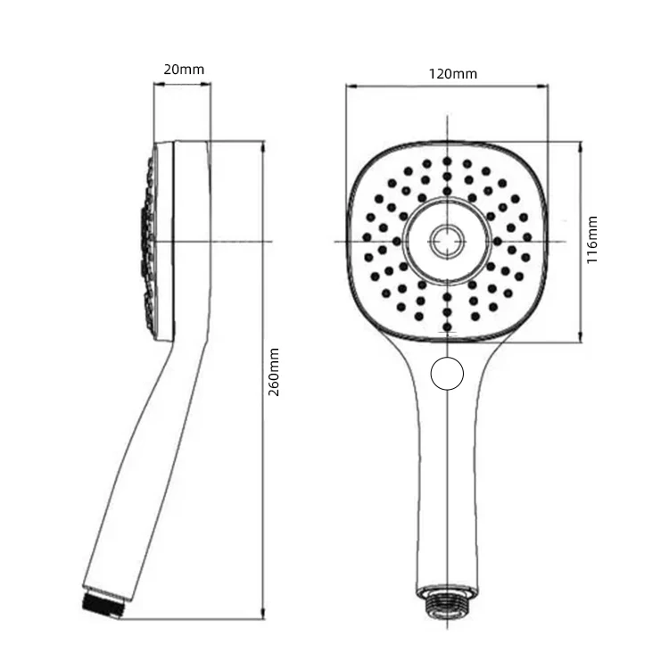 Wholesale factory price ABS multi function hand shower