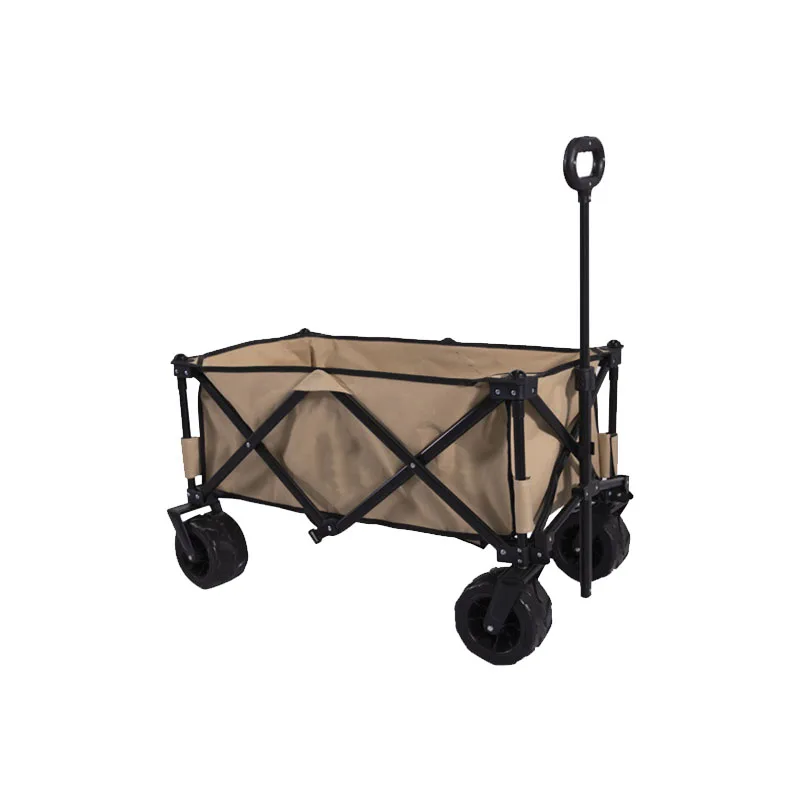 Hot Sale Wholesale Trolley Cart Foldable Folding Utility Wagon Portable Camp Cart For Camping Beach Outdoor Garden