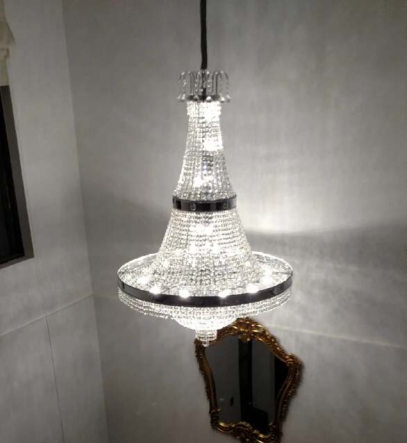 Factory wholesale large hotel kristall deckenleuchte lighting chandelier indoor luxury chrome golden finish crystal chandelier