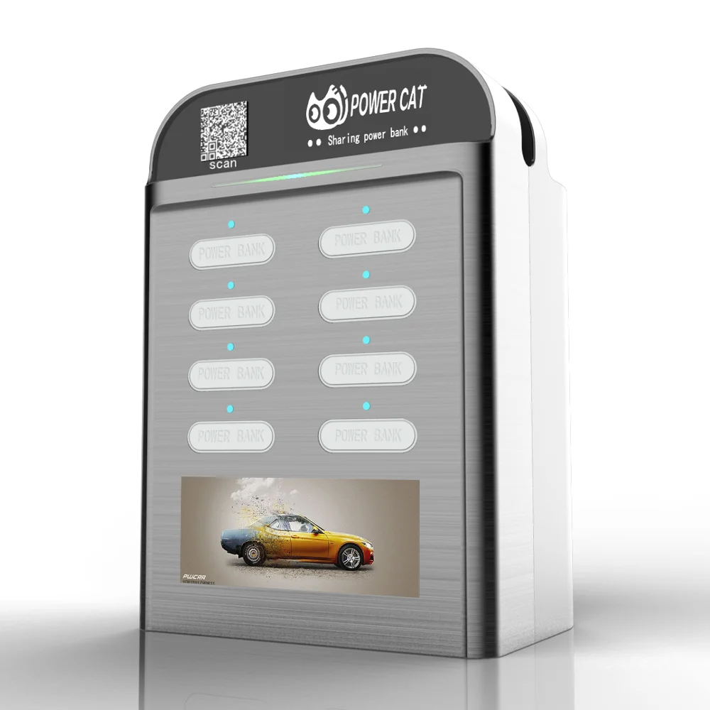 8 слотов для совместного использования power bank станции портативная зарядная станция сотового телефона зарядное устройство power bank торговый автомат с 3 летами гарантированности