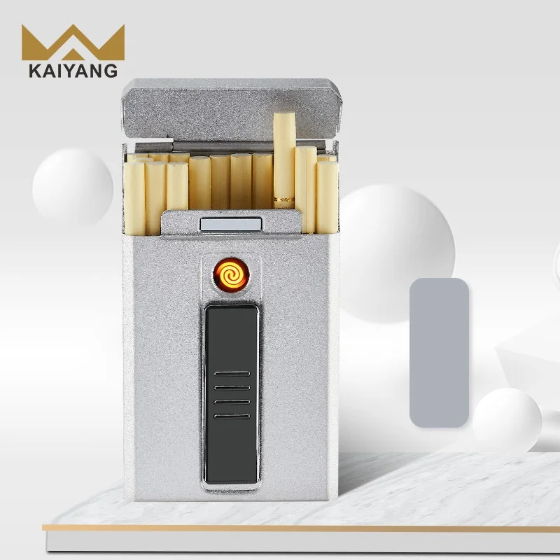 hot sale metal waterproof electric smoking custom printed fancy electronic metal smoke empty cigarette boxes