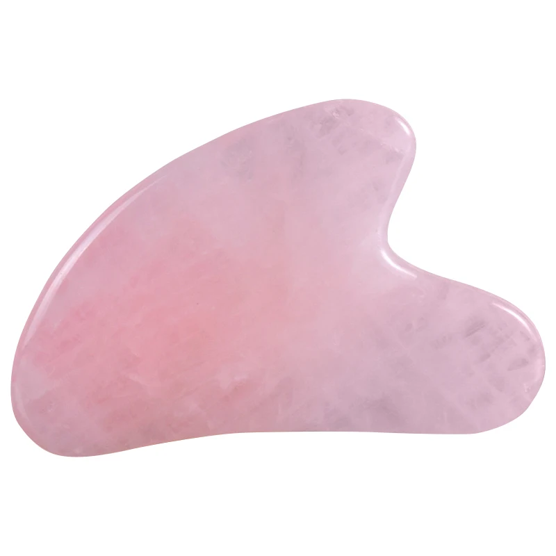 
Gua Sha Board Natural Jade Stone Heart Guasha Board Rose Quartz Pink Scraping Facial Massage Tool for SPA Therapy 