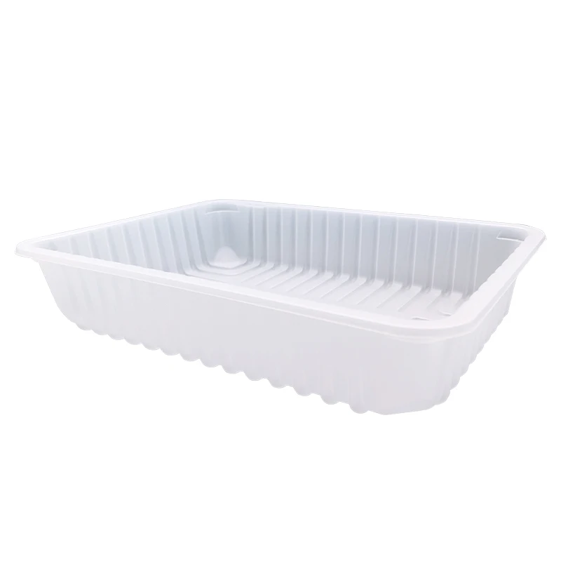 Pp White Disposable Plastic Food/fruit Packaging Tray M2 White,and as Customed 210*150*40mm FQ
