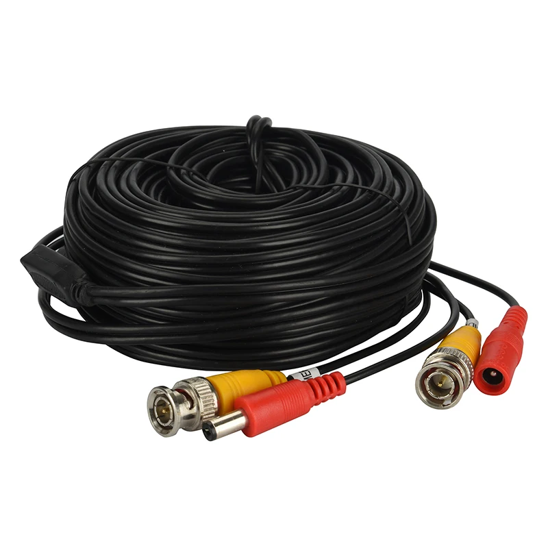 30m BNC Cable BNC + DC Connector Copper Core CCTV Accessries for Analog AHD Security Surveillance Camera DVR connector cable