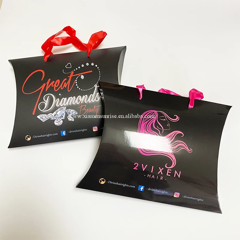 Logo printing Amazing design elegant packing hair boxes hair packaging boxes wig box