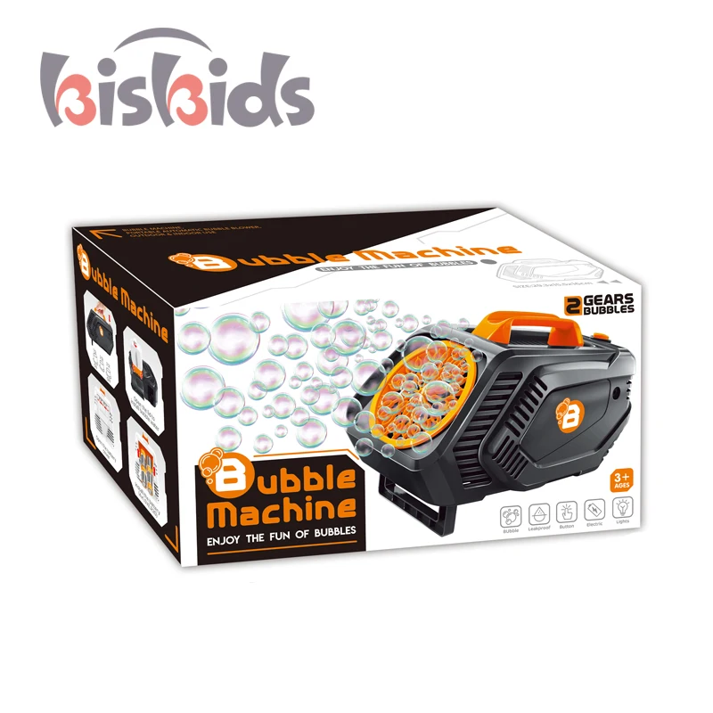 2023 Adult B/O Outdoor Portable Automatic Soap Bubble Blower Maker Toys Bubble Machine for Kids & Wedding Party