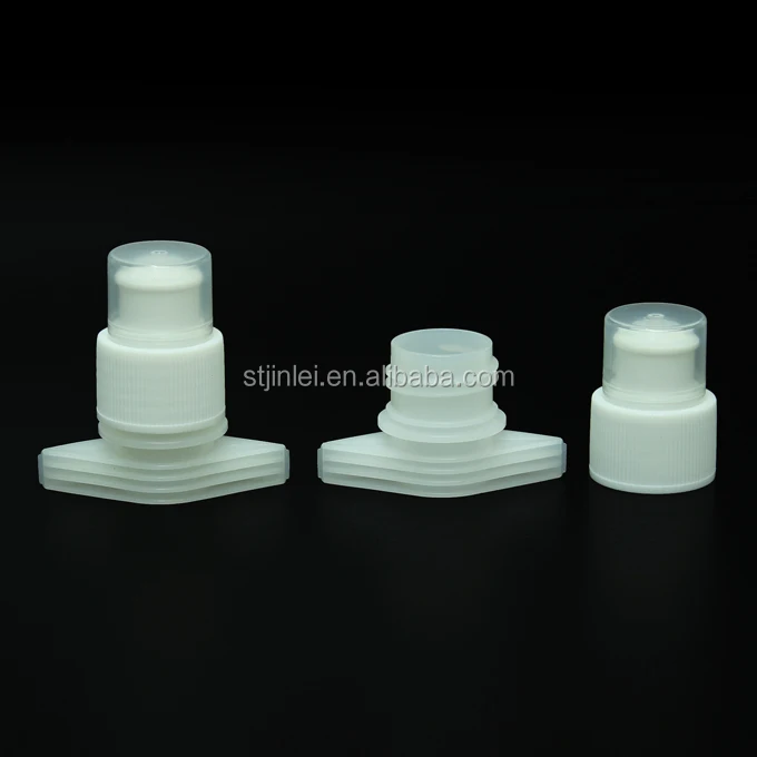 Plastic Fitment Cap Manufacturer Juice Pouch Packaging Plastic Spout Caps