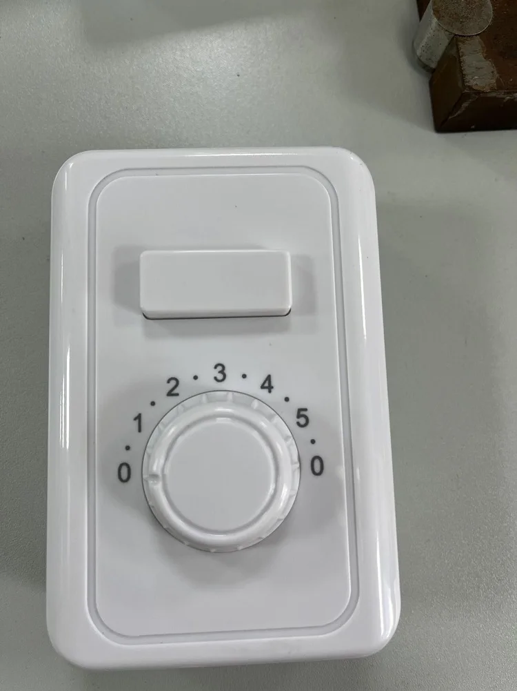 high quality wall mounted ABS 5 speed rotary switch ceiling fan controller 5 speed regulator