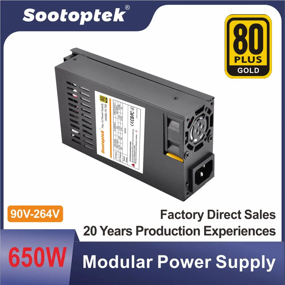 modular psu 80plus GOLD 650W Flex 1u Enhance atx mini switching power supply for server psu power supply