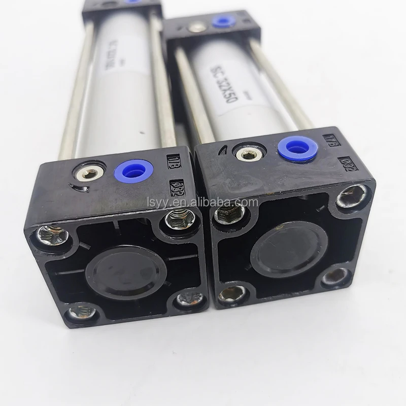 SC32 Series pneumatic cylinder Bore 32mm Stroke 25-1000 double acting aluminum air cylinder